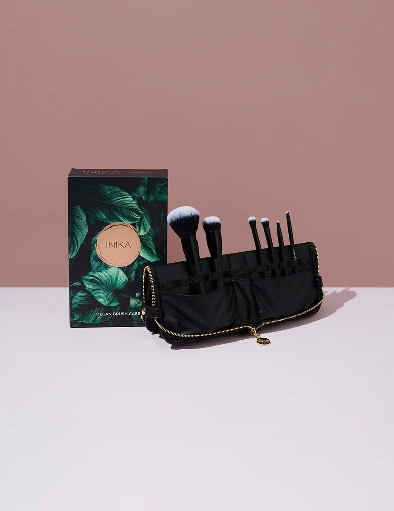 INIKA Vegan Brush Case | Otu dāvanas komplekts