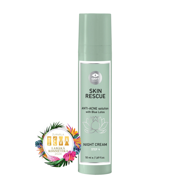 GMT Beauty - Anti-Acne Night Cream | Nakts krēms pret akni, 4. Solis, 50mL