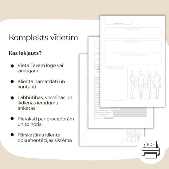 Veidlapu komplekts vīrietim