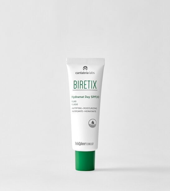 BIRETIX - Hydramat Day SPF 30 | Ikdienas mitrinošs un matējošs aizsargfluīds taukainai ādai, 50 mL  