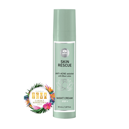 GMT Beauty - Anti-Acne Night Cream | Nakts krēms pret akni, 4. Solis, 50mL