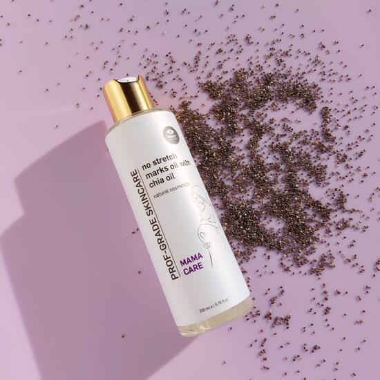 GMT BEAUTY - No Stretch Marks oil with Chia oil | Eļļa ar čia sēklu ekstraktu striju novēršanai, 200 mL