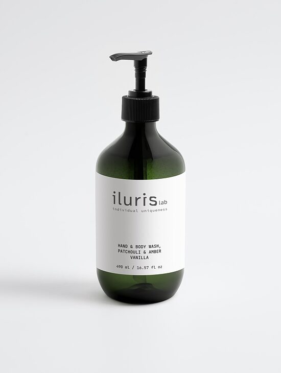 iluris Lab - Hand & Body Wash | Patchouli & Amber Vanilla, 490ml