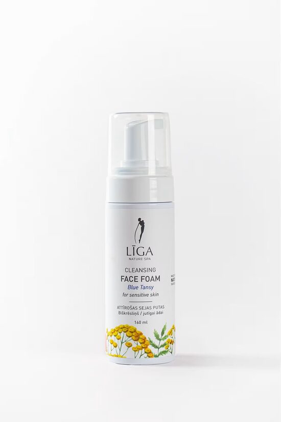 LĪGA NATURE SPA - Cleansing face foam Blue Tansy | Attīrošas sejas putas Biškrēsliņš, 160mL