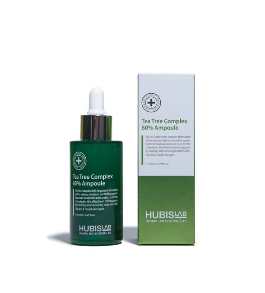 HUBISLAB Tea Tree Complex 60% Ampoule | Tējas Koka Kompleksa 60% Ampula, 50ml