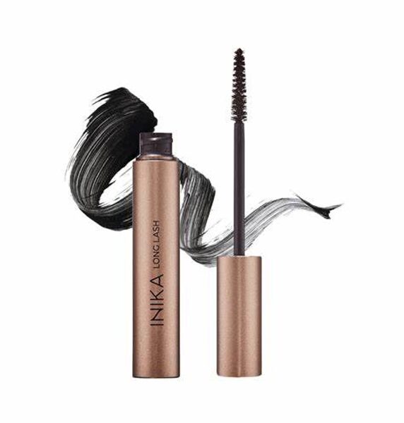 INIKA LONG LASH MASCARA | Skropstu tuša - Black, 8 ml